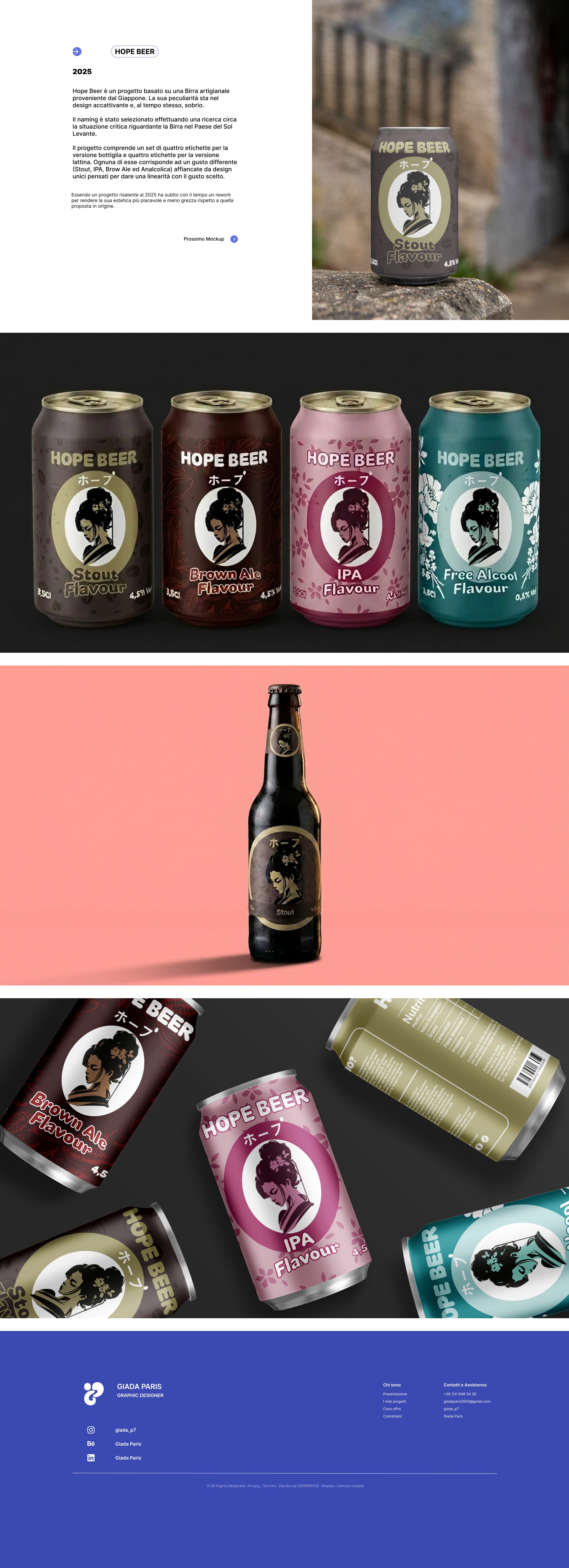 Progetto Hope Beer — Giada Paris