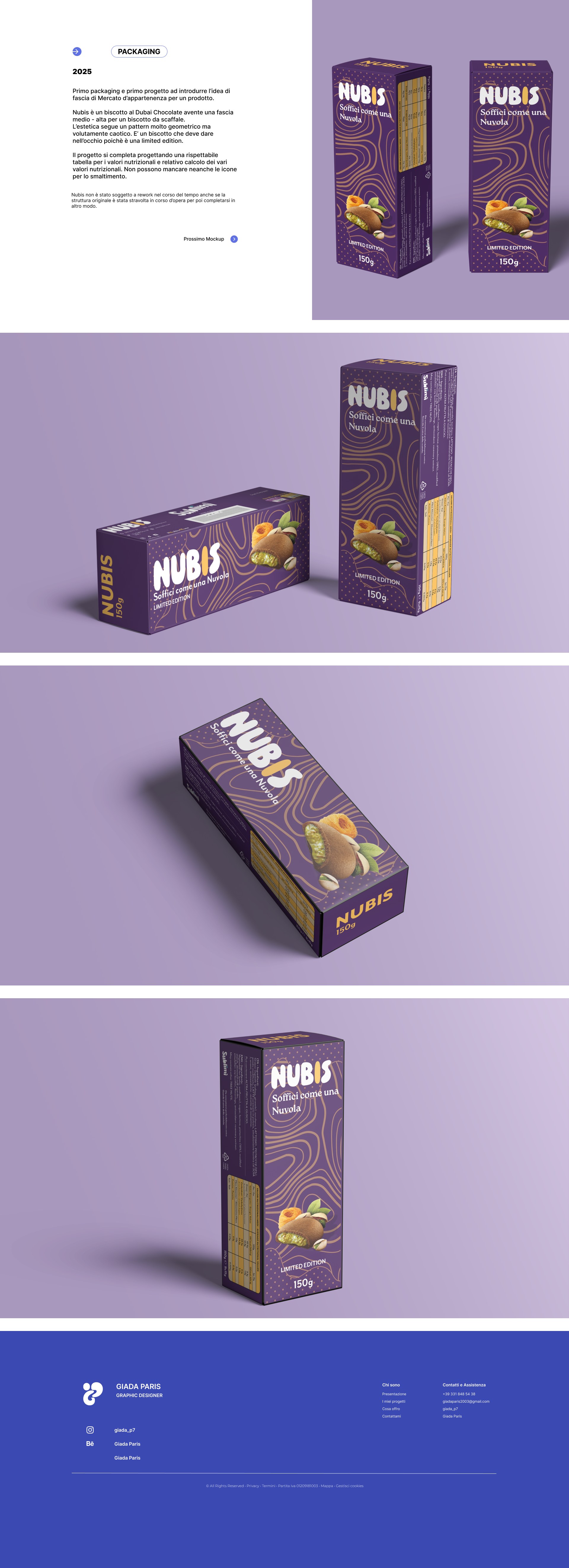Progetto Packaging — Giada Paris