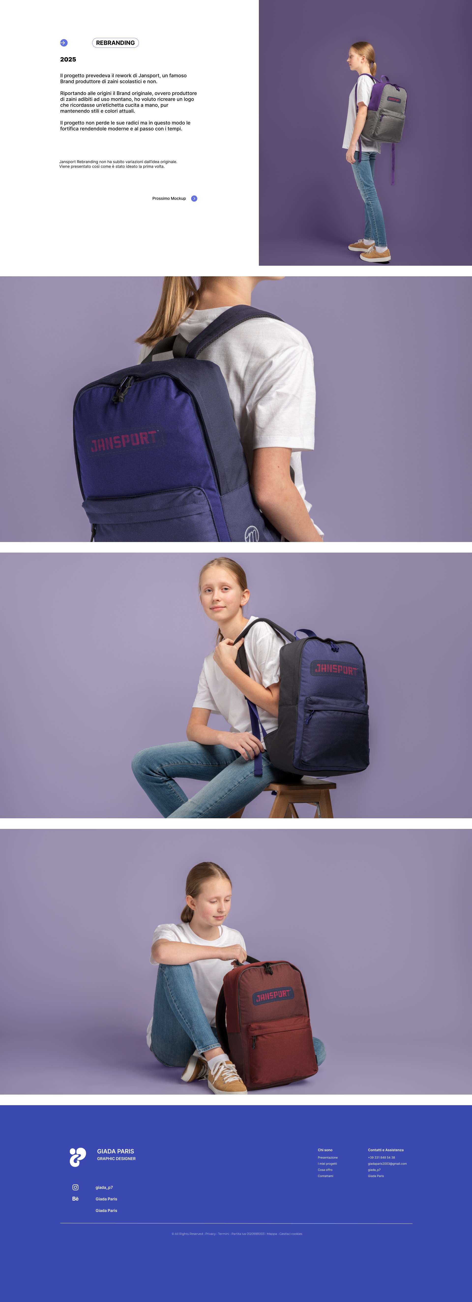 Progetto Rebranding — Giada Paris